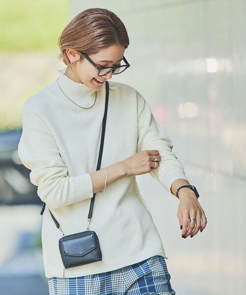 coen（コーエン）の「ウォレットショルダーバッグ（財布・レディース・ブラック/ピンク/イエロー/ケリー・FREE）」の2枚目の写真