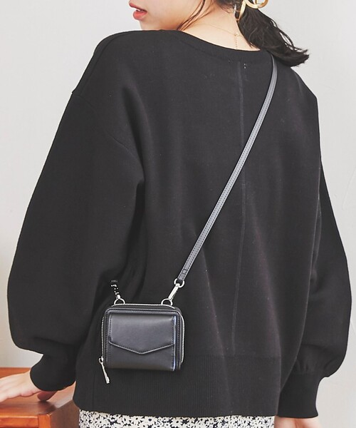 coen（コーエン）の「ウォレットショルダーバッグ（財布・レディース・ブラック/ピンク/イエロー/ケリー・FREE）」の12枚目の写真