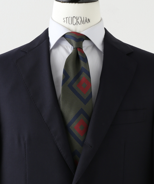 FRANCO BASSI / フランコ バッシ】ジオメトリックプリントタイ