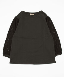 Samansa Mos2 | 袖レース切替カットソー(Tシャツ/カットソー)