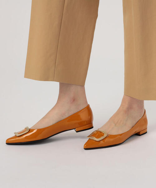 TOMORROWLAND （トゥモローランド）の「FABIO RUSCONI バックル ポンテッドフラットシューズ（パンプス・レディース・ブラック/イエロー・36/38/37）」の3枚目の写真