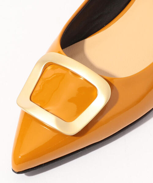 TOMORROWLAND （トゥモローランド）の「FABIO RUSCONI バックル ポンテッドフラットシューズ（パンプス・レディース・ブラック/イエロー・36/38/37）」の7枚目の写真