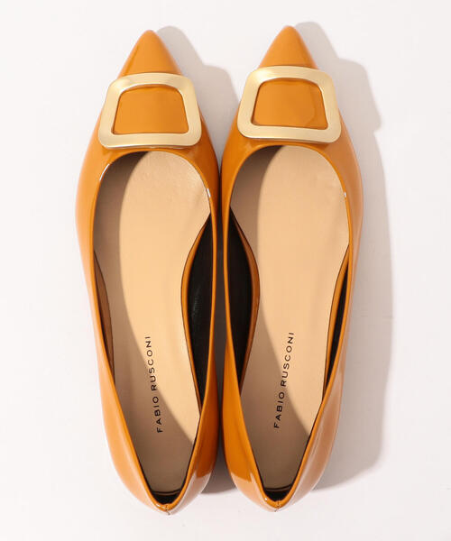 TOMORROWLAND （トゥモローランド）の「FABIO RUSCONI バックル ポンテッドフラットシューズ（パンプス・レディース・ブラック/イエロー・36/38/37）」の9枚目の写真