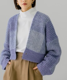 KBF | 『WEB/一部店舗限定』BIGチェックショートカーディガン(ニット/セーター)