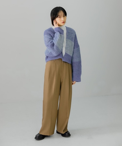 KBF（ケイビーエフ）の「BIGチェックショートカーディガン