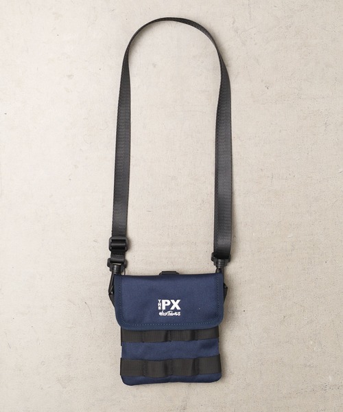 WILD THINGS(ワイルドシングス)の「【THE PX by WILDTHINGS】Device Holder M(ショルダーバッグ・メンズ・ネイビー/グレー/ブラック・FREE)」の1枚目の写真