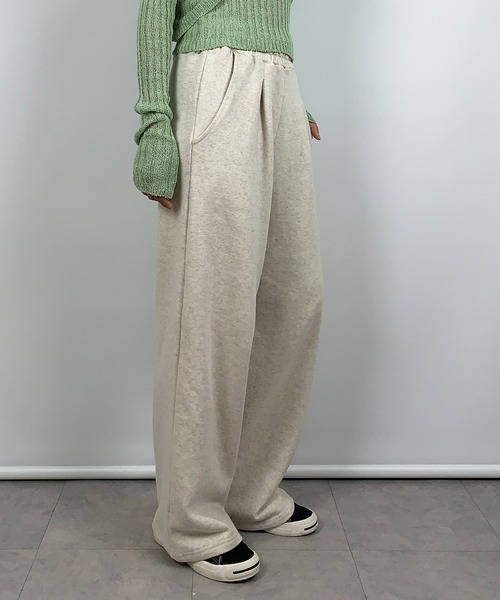 me+em select（ミームセレクト）の「リラックススウェットジョガーパンツ（スウェットパンツ・レディース・オートミール/ネイビー/ブラック/グレー/ブルー/グリーン/レッド/ライトブルー・MEDIUM/SMALL）」の20枚目の写真