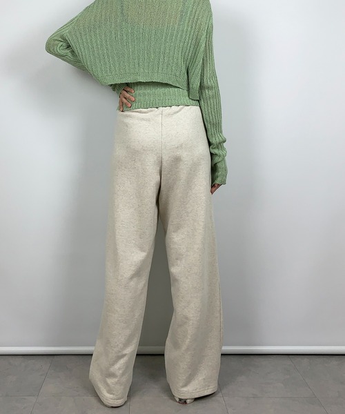 me+em select（ミームセレクト）の「リラックススウェットジョガーパンツ（スウェットパンツ・レディース・オートミール/ネイビー/ブラック/グレー/ブルー/グリーン/レッド/ライトブルー・MEDIUM/SMALL）」の21枚目の写真