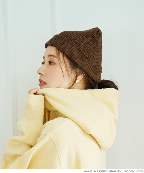 coca(coca)(コカ)の「軽量ニット帽(ニットキャップ/ビーニー・レディース・ブラック/ブラウン・ONE SIZE)」の10枚目の写真