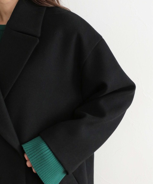 mysty woman（ミスティウーマン）の「無地チェックチェスターコート 347098（チェスターコート・レディース・ブラック/ベージュ/ホワイト系その他/ブラック系その他・FREE）」の16枚目の写真