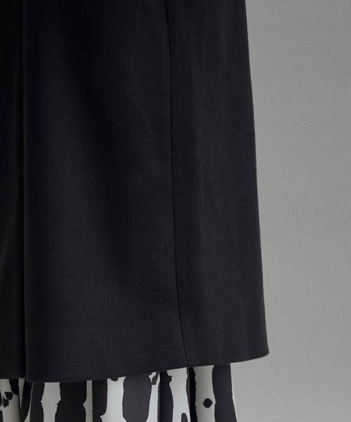 ADAM ET ROPE'(アダムエロペ)の「【WEB限定(一部店舗展開あり)】ジャージーメルトンコート(その他アウター・レディース・ブラック/カーキ/グレー・FREE)」の5枚目の写真