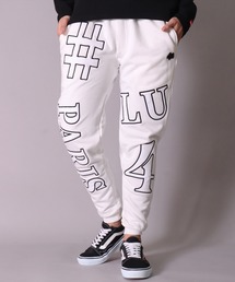 LUXE/R | (RM)【ユニセックス】【LUXE/R】モノグラム ビッグ ロゴ ワッペン ジョガーパンツ(スウェットパンツ)