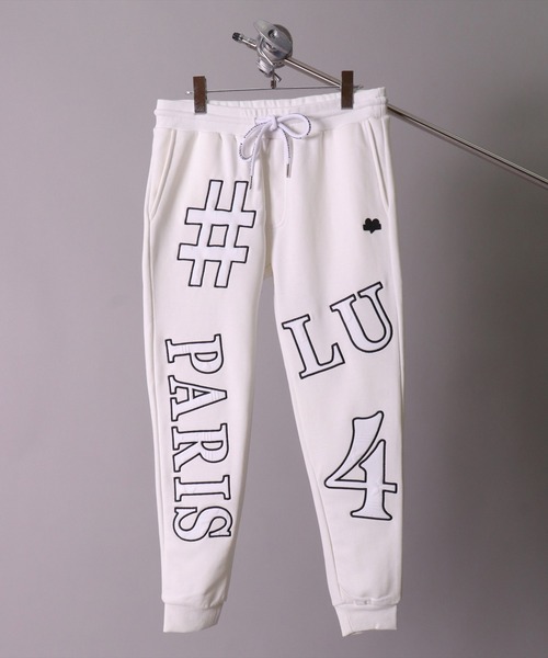 LUXE/R(ラグジュ)の「(RM)【ユニセックス】【LUXE/R】モノグラム ビッグ ロゴ ワッペン ジョガーパンツ(スウェットパンツ・メンズ・ブラック/グレー/ホワイト・LARGE/MEDIUM)」の20枚目の写真