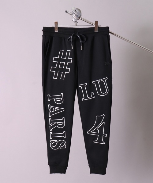 LUXE/R(ラグジュ)の「(RM)【ユニセックス】【LUXE/R】モノグラム ビッグ ロゴ ワッペン ジョガーパンツ(スウェットパンツ・メンズ・ブラック/グレー/ホワイト・LARGE/MEDIUM)」の19枚目の写真