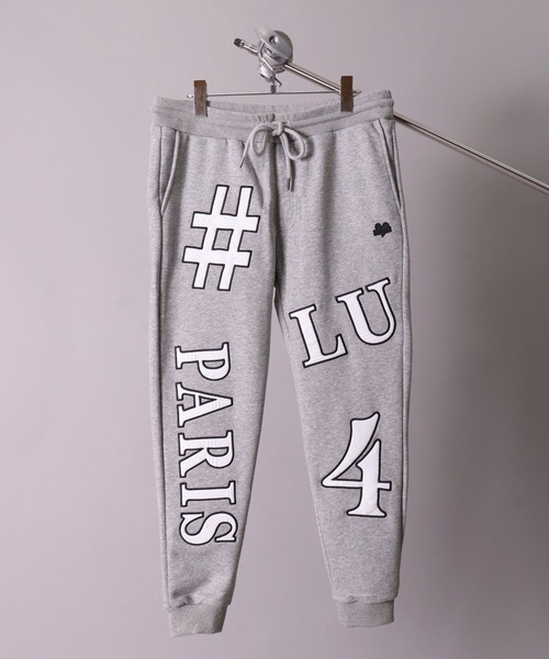 LUXE/R(ラグジュ)の「(RM)【ユニセックス】【LUXE/R】モノグラム ビッグ ロゴ ワッペン ジョガーパンツ(スウェットパンツ・メンズ・ブラック/グレー/ホワイト・LARGE/MEDIUM)」の18枚目の写真