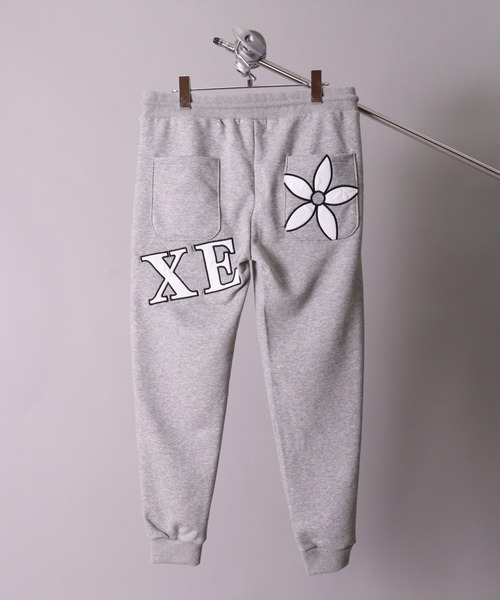 LUXE/R(ラグジュ)の「(RM)【ユニセックス】【LUXE/R】モノグラム ビッグ ロゴ ワッペン ジョガーパンツ(スウェットパンツ・メンズ・ブラック/グレー/ホワイト・LARGE/MEDIUM)」の17枚目の写真