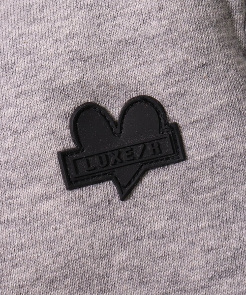 LUXE/R(ラグジュ)の「(RM)【ユニセックス】【LUXE/R】モノグラム ビッグ ロゴ ワッペン ジョガーパンツ(スウェットパンツ・メンズ・ブラック/グレー/ホワイト・LARGE/MEDIUM)」の8枚目の写真