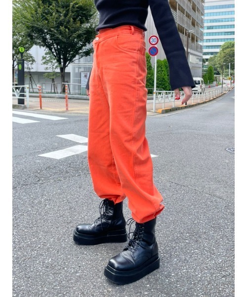 ENVYM（アンビー）の「ヴィンテージカラーＰＴ（その他パンツ・レディース・オレンジ/ブラック/ベージュ・SMALL/MEDIUM）」の15枚目の写真