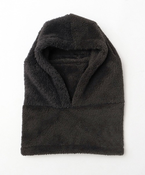A.M.S.（エーエムエス）の「フリースボア フードネックウォーマー（ネックウォーマー/スヌード・メンズ・ブラック/ダークブラウン/ベージュ/ブラウン/グレー・FREE）」の6枚目の写真