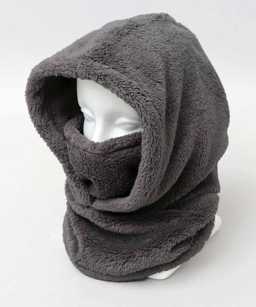 A.M.S.（エーエムエス）の「フリースボア フードネックウォーマー（ネックウォーマー/スヌード・メンズ・ブラック/ダークブラウン/ベージュ/ブラウン/グレー・FREE）」の17枚目の写真
