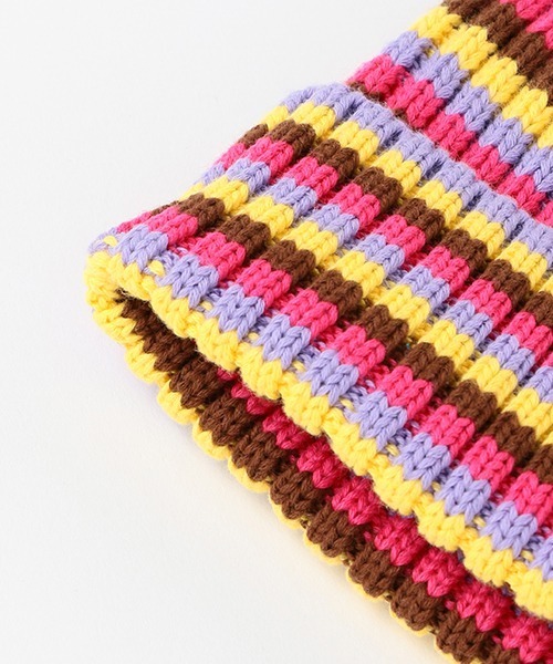 X-girl Stages（エックスガールステージス）の「ニットキャップ（ニットキャップ/ビーニー・キッズ・ブラック/ピンク/グリーン/アイボリー・FREE）」の8枚目の写真