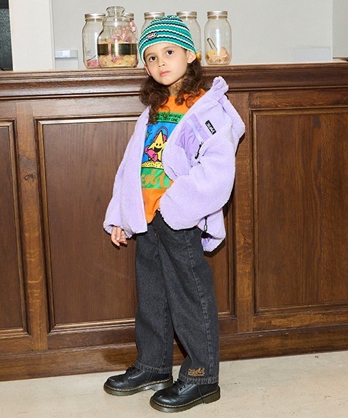 X-girl Stages（エックスガールステージス）の「ニットキャップ（ニットキャップ/ビーニー・キッズ・ブラック/ピンク/グリーン/アイボリー・FREE）」の12枚目の写真