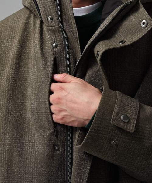 TAKEO KIKUCHI（タケオキクチ）の「◆LANATEC(R) 3WAY グレンチェック ブルゾン（ブルゾン・メンズ・サンドベージュ/ネイビー・01/02/03/04/05）」の12枚目の写真