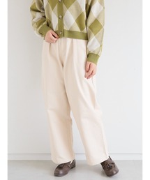 タックワイドパンツ