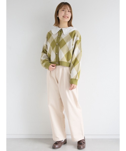 ehka sopo(エヘカソポ)の「タックワイドパンツ(その他パンツ・レディース・カーキ/キナリ/ブラック・フリ-)」の18枚目の写真