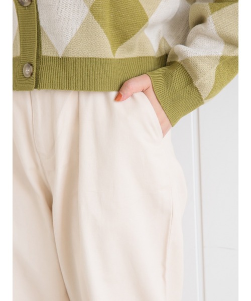 ehka sopo(エヘカソポ)の「タックワイドパンツ(その他パンツ・レディース・カーキ/キナリ/ブラック・フリ-)」の22枚目の写真