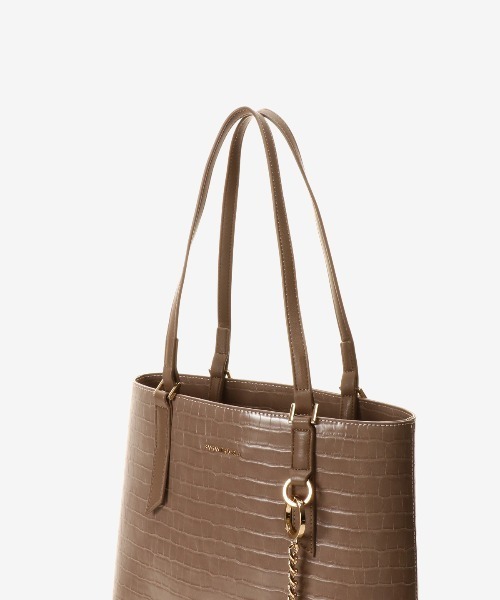 SAMANTHAVEGA（サマンサベガ）の「クロコ調シンプルA4トート（トートバッグ・レディース・グレイッシュベージュ/ブラック/キャメル・FREE）」の13枚目の写真