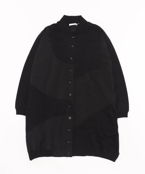 sandy（サンディー）の「【sandy】切り替えリブ付C/D（カーディガン/ボレロ・レディース・杢グレー/ブラック/マスタード/グリーン・FREE）」の2枚目の写真