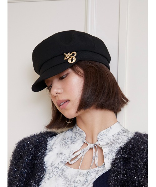 SNIDEL（スナイデル）の「バリエキャスケット（キャスケット・レディース・グレー/ブラック/モカ・FREE）」の19枚目の写真