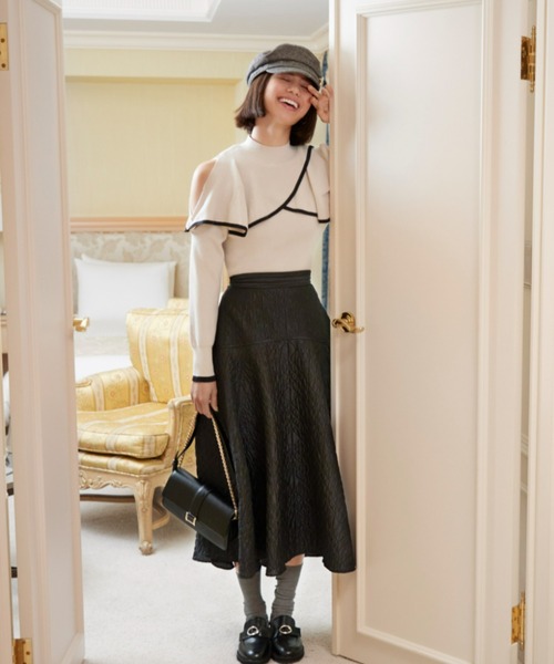 SNIDEL（スナイデル）の「バリエキャスケット（キャスケット・レディース・グレー/ブラック/モカ・FREE）」の20枚目の写真