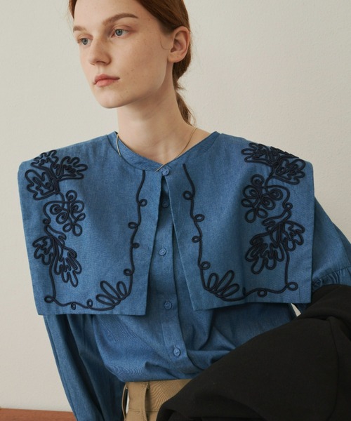 Unitage（ユニテージ）の「コード刺繍付け襟ブラウス（シャツ/ブラウス）」 - WEAR