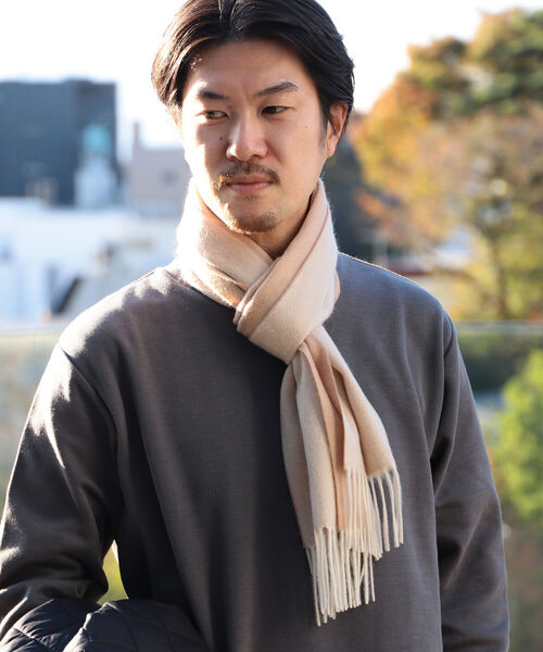 CASHMERE B:MING by BEAMS ストール ベージュ ストール B:MING by BEAMS / コットンストール レディース B:MING by