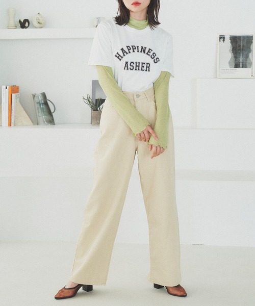 Isn't She?(イズントシー)の「ワイドパンツ(その他パンツ・レディース・ブラック/ベージュ・M)」の1枚目の写真