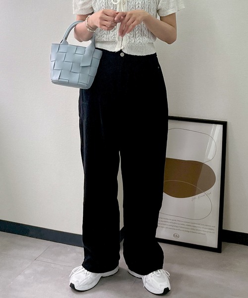 Isn't She?(イズントシー)の「ワイドパンツ(その他パンツ・レディース・ブラック/ベージュ・M)」の2枚目の写真