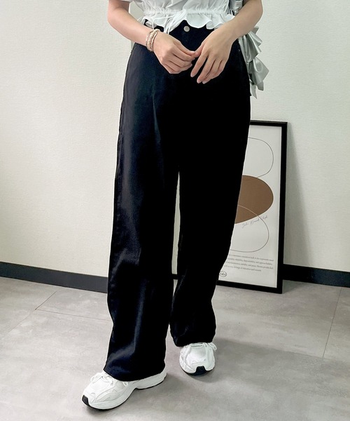 Isn't She?(イズントシー)の「ワイドパンツ(その他パンツ・レディース・ブラック/ベージュ・M)」の10枚目の写真