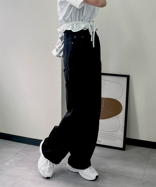Isn't She?(イズントシー)の「ワイドパンツ(その他パンツ・レディース・ブラック/ベージュ・M)」の11枚目の写真