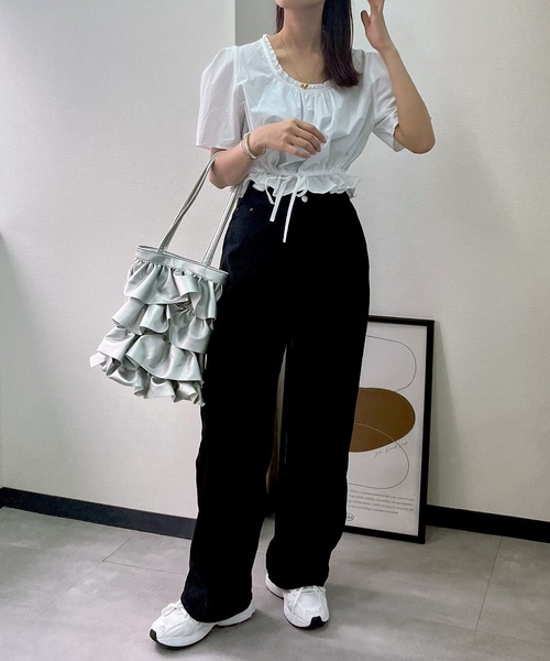 Isn't She?(イズントシー)の「ワイドパンツ(その他パンツ・レディース・ブラック/ベージュ・M)」の12枚目の写真