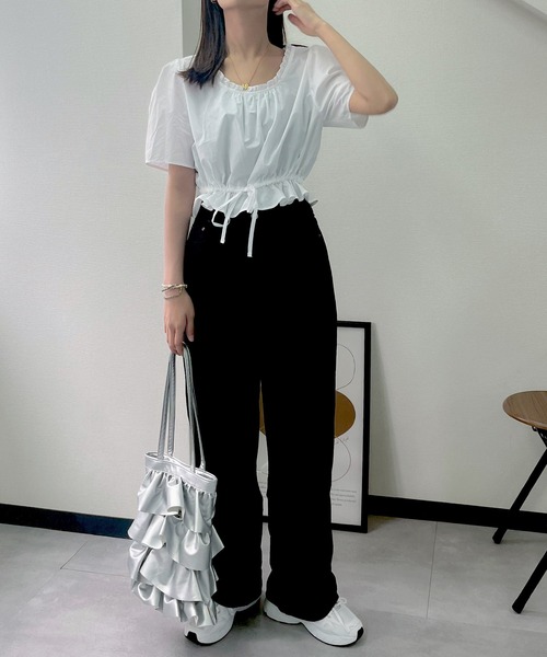 Isn't She?(イズントシー)の「ワイドパンツ(その他パンツ・レディース・ブラック/ベージュ・M)」の13枚目の写真