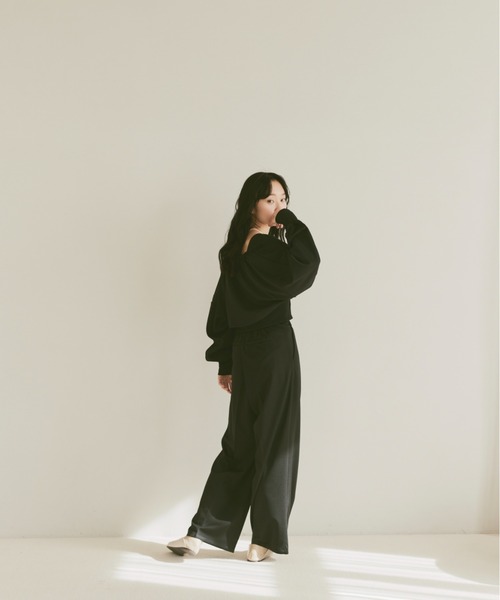 moi tytto（モイテュット）の「カシュクールクロストップス【セットアップ可能】（その他トップス・レディース・ベージュ/ナチュラル/ブラック・FREE）」の21枚目の写真