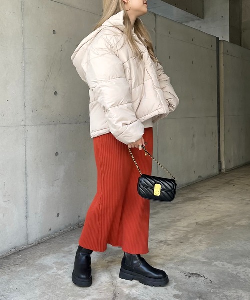 prose verse（プロズヴェール）の「《ZOZO限定》中綿ブルゾン（ダウンジャケット/コート・レディース・ブラック/ホワイト系その他/グレイッシュベージュ・MEDIUM）」の16枚目の写真