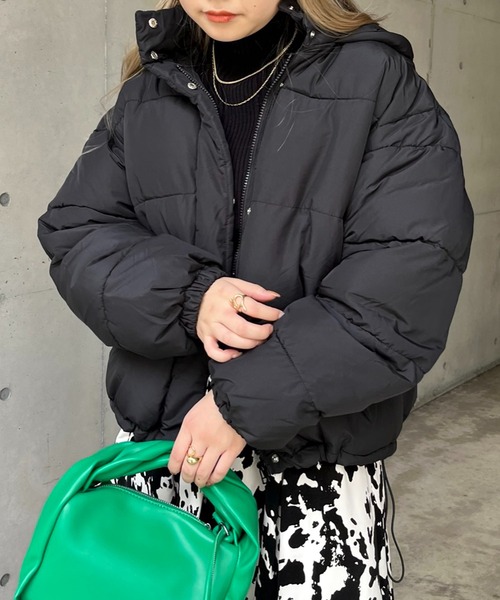 prose verse（プロズヴェール）の「《ZOZO限定》中綿ブルゾン（ダウンジャケット/コート・レディース・ブラック/ホワイト系その他/グレイッシュベージュ・MEDIUM）」の20枚目の写真