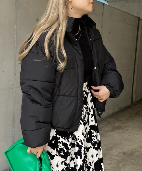 prose verse（プロズヴェール）の「《ZOZO限定》中綿ブルゾン（ダウンジャケット/コート・レディース・ブラック/ホワイト系その他/グレイッシュベージュ・MEDIUM）」の22枚目の写真