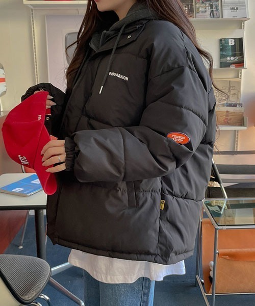 SONA（ソナ）の「SONYUNARA フードレイヤードダウンジャケット（ダウンジャケット/コート・レディース・ブラック/アイボリー・MEDIUM/LARGE）」の9枚目の写真