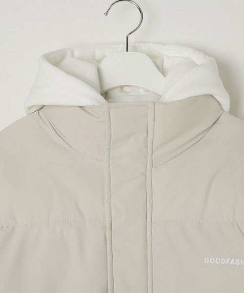 SONA（ソナ）の「SONYUNARA フードレイヤードダウンジャケット（ダウンジャケット/コート・レディース・ブラック/アイボリー・MEDIUM/LARGE）」の10枚目の写真