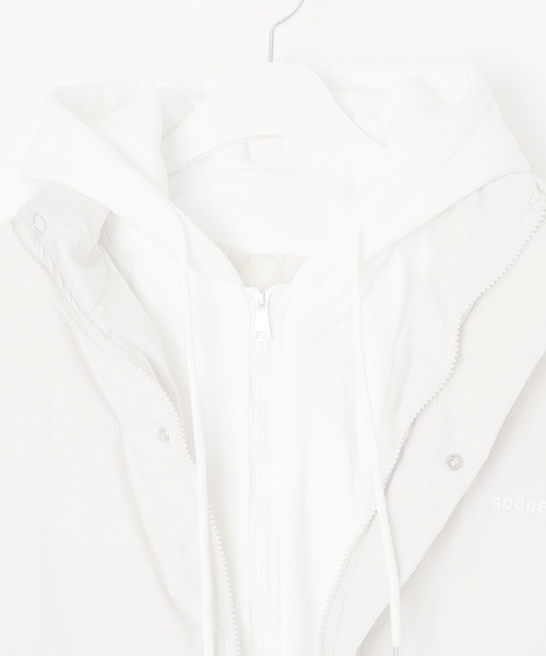 SONA（ソナ）の「SONYUNARA フードレイヤードダウンジャケット（ダウンジャケット/コート・レディース・ブラック/アイボリー・MEDIUM/LARGE）」の5枚目の写真