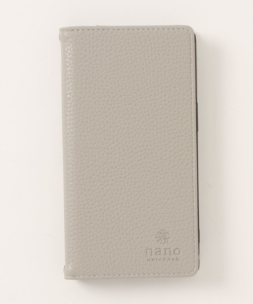 NANO universe（ナノユニバース）の「iPhone14 iPhone14Pro iPhone13 iPhoneSE ミラー カード収納付き 手帳型ケース ナノユニバース スマホケース [シンプルロゴ手帳]（スマホケース/カバー・レディース・ブラック/ブラウン/ベージュ/グレー・N/O/A）」の11枚目の写真